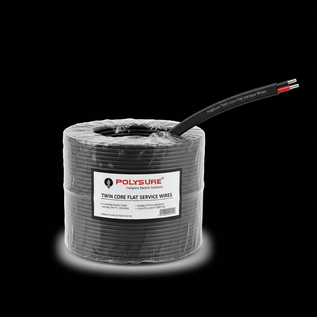 Twin Core Flat Service Wires